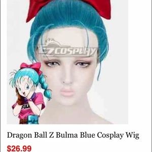 Dragon Ball Bulma Nefertari Vivi Fairy Tail Cosplay Anime Wig
